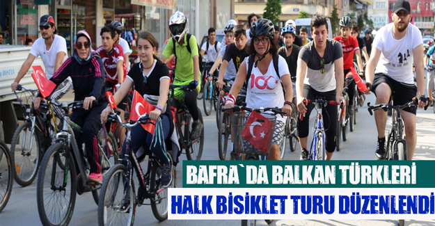 Bafra`da Halk Bisiklet Turu düzenlendi.