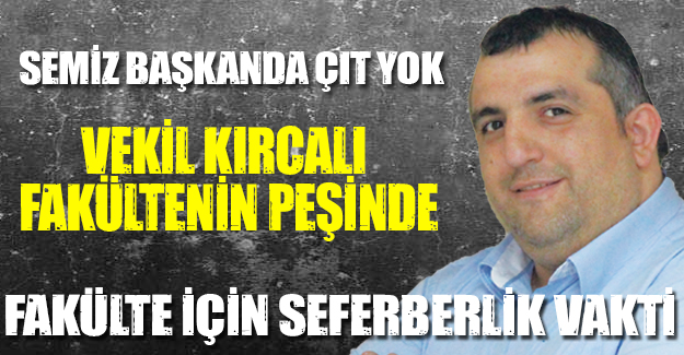 Eczacılık Fakültesi İçin Seferberlik Vakti