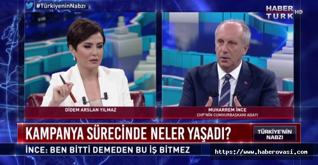 Muharrem İnce ilk kez açıkladı