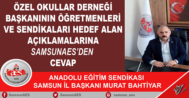 AES İl Başkanı Murat BAHTİYAR'ın Yazılı Basın Açıklaması