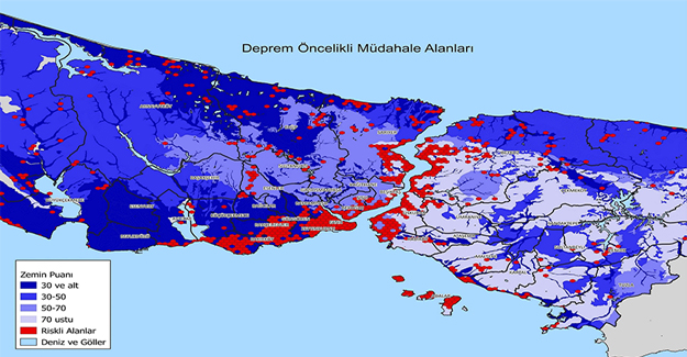 İstanbul Deprem Haritası Yayınlandı