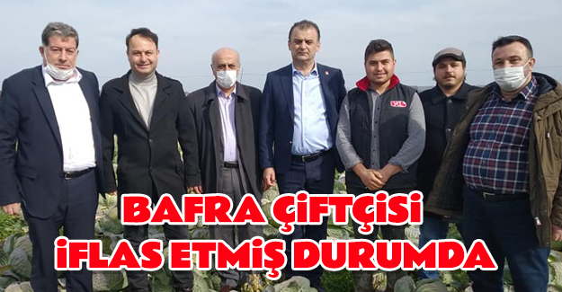 Bafra Çiftçisi iflas etmiş durumdadır