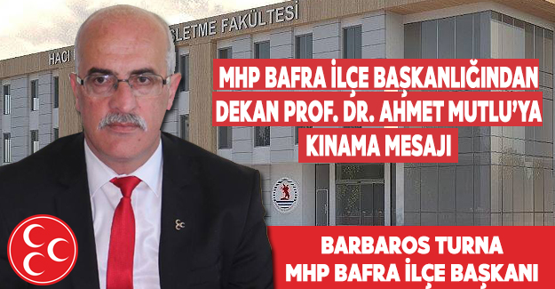 Bafra MHP`den Kınama Mesajı