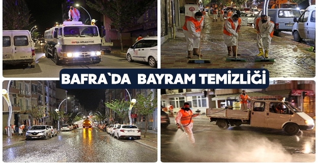 Bafra`da Bayram Temizliği