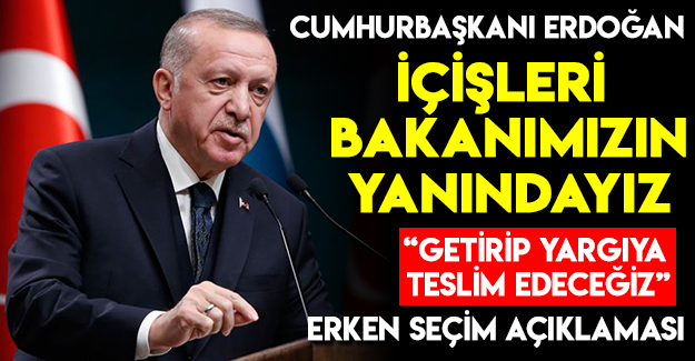 Erdoğan Soyluya Sahip Çıktı