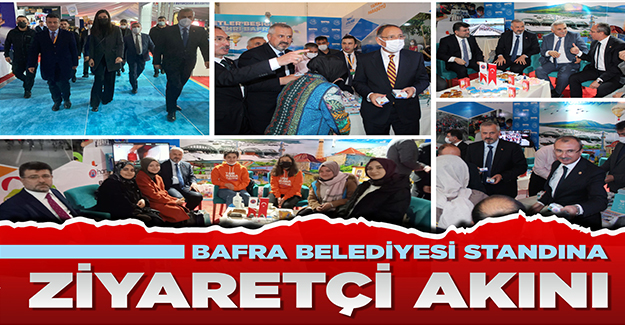 Bafra Belediyesi Standına Ziyaretçi Akını