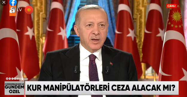 Cumhurbaşkanı Erdoğan ortak yayına katıldı