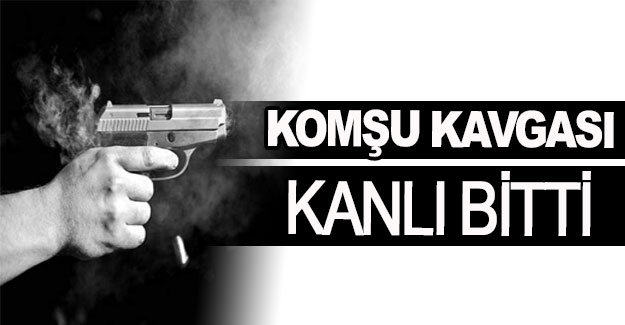 Komşu kavgası kanlı bitti