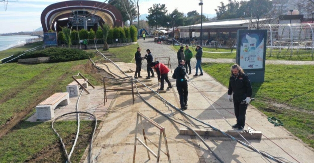 Teleferikte çalışmalar devam ediyor