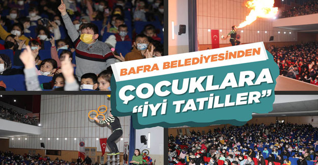 Bafra belediyesinden çocuklara “iyi tatiller”