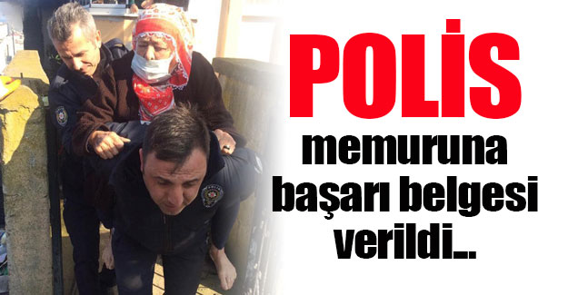 Polis memuruna başarı belgesi verildi