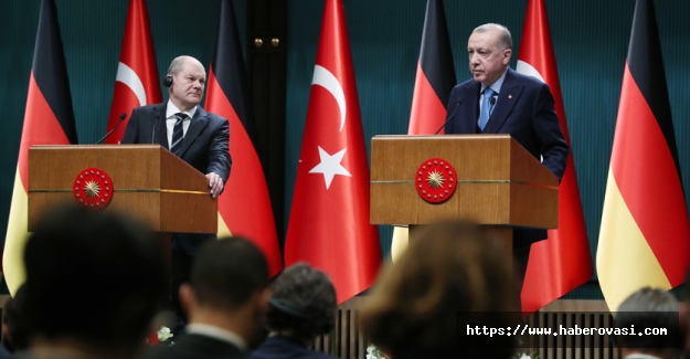 Erdoğan Almanya ile ortak basın toplantısı yaptı
