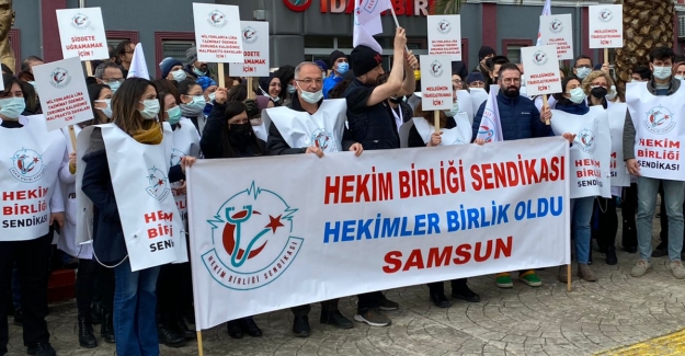 Hekimler Samsun'da iş bıraktılar