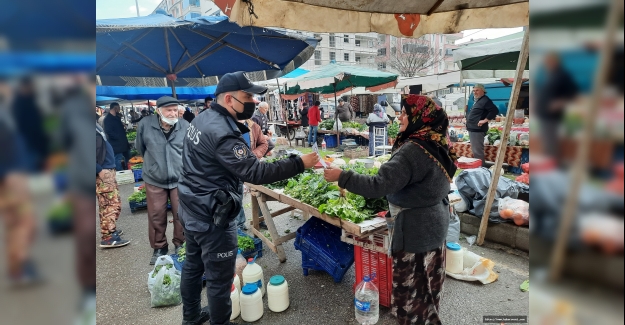 Pazar yerlerinde Emniyetten bilgilendirme