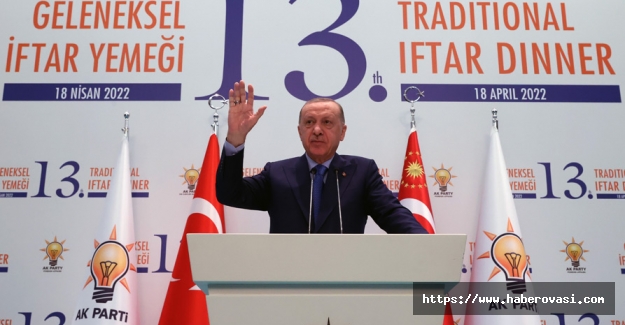 Erdoğan Geleneksel İftar yemeğinde konuştu