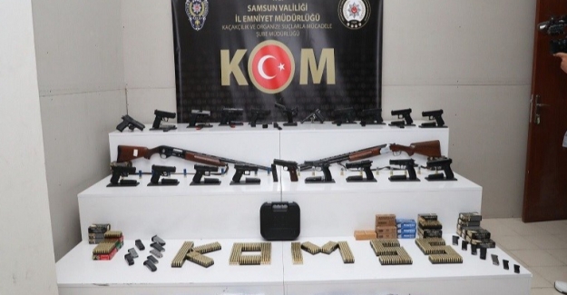 Samsun'da Silah ticaretine operasyon