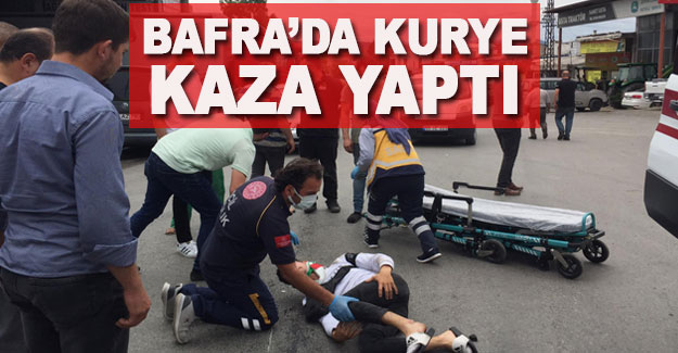 Bafra'da trafik kazası 1 yaralı