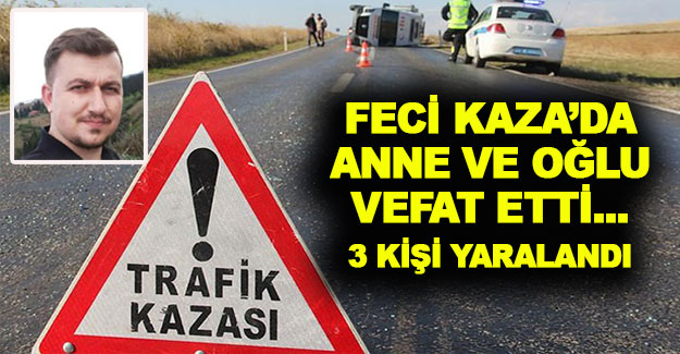 Trafik kazası 2 ölü 3 yaralı