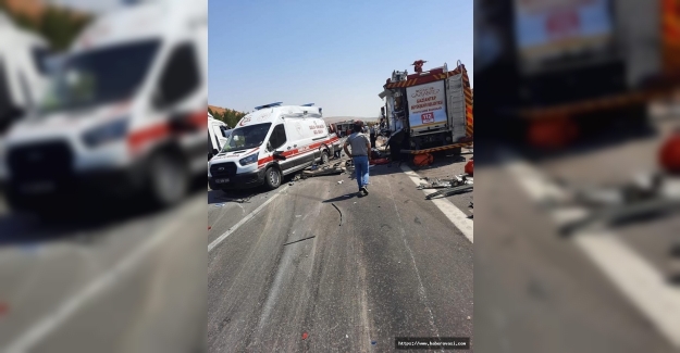 Gaziantep'de kaza 16 ölü 21 yaralı