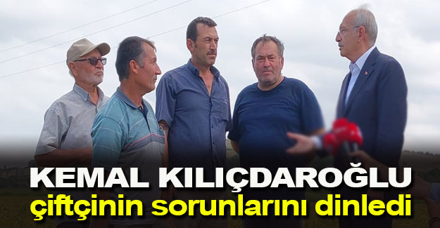 Kemal Kılıçdaroğlu Çiftçinin sorunlarını dinledi