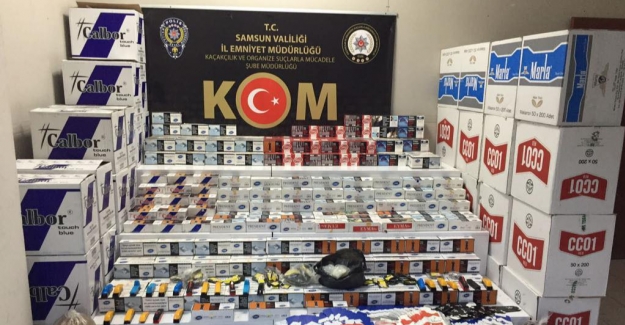 Samsun'da kaçak tütün operasyonu