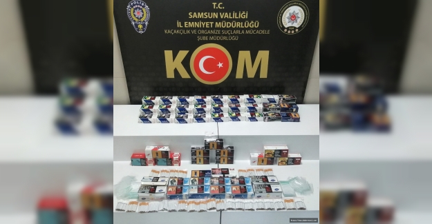 Samsun'da kaçak sigara operasyonu