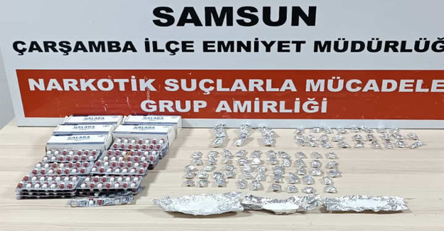 Samsun'da sentetik uyuşturucu operasyonu