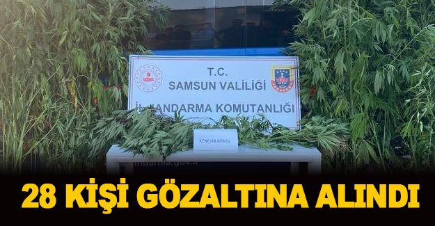 Uyuşturucuya geçit yok 28 kişi gözaltına alındı