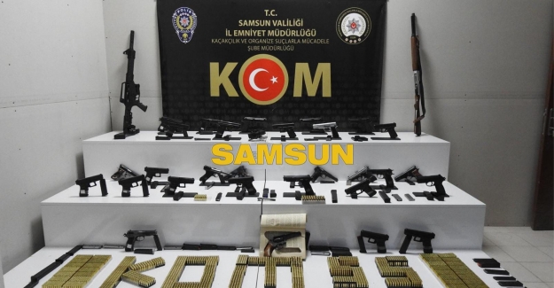 Samsun'da Silah kaçakçılarına operasyon