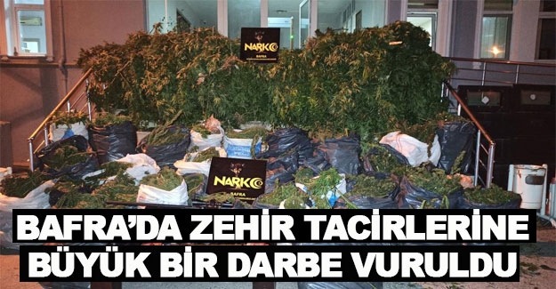 Bafra’da Zehir Tacirlerine Büyük Bir Darbe Vuruldu