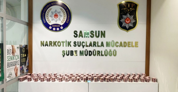 Samsun'da 28.000 bin sentetik ecza hap ele geçirildi