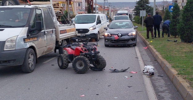 Kazada ATV sürücüsü ağır yaralandı