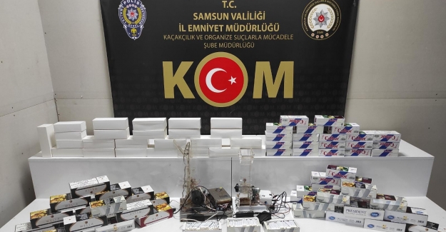 Samsun'da kaçak makaron ele geçirildi