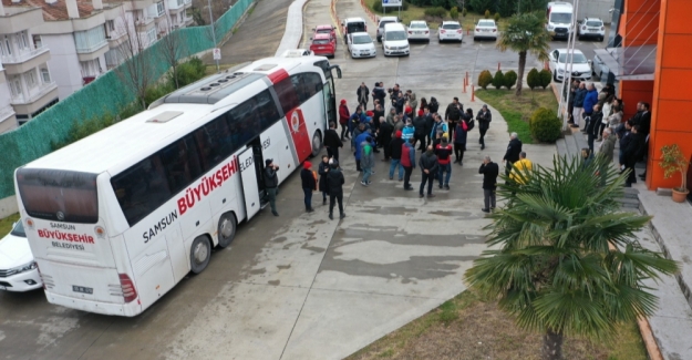 40 Kişilik arama kurtarma ekibi Samsun'a döndü