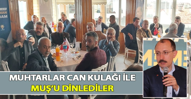 Bakan Muş, Bafra'da muhtarla buluştu