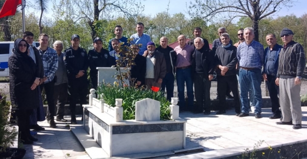 Samsun'da şehit polis kabri başında anıldı