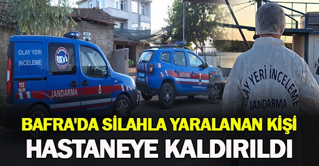 Bafra'da silahla bir kişi yaralandı