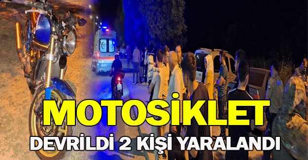 Kızılırmak Sedde yolunda motosiklet devrildi 2 yaralı