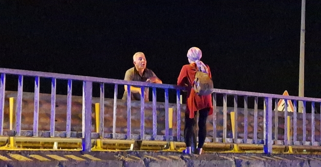 Bafra Çetinkaya Köprüsünde intihar girişimi