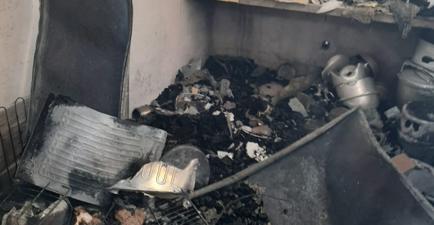 Alaçam'da evde çıkan yangında 1 kişi öldü