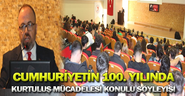 Bafra’da Cumhuriyet'in 100. Yılında Kurtuluş Mücadelesi konulu söyleyişi