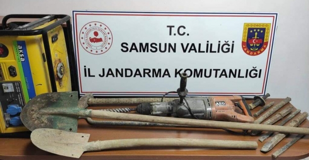 Samsun'da define avcılarına operasyon