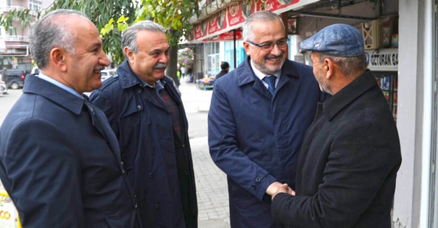 Bafra Belediye Başkanı Hamit Kılıç esnaf ziyaretinde bulundu