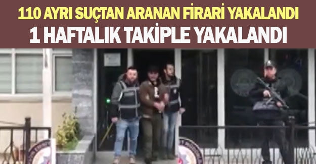 Samsun'da 110 ayrı suçtan aranan firari yakalandı