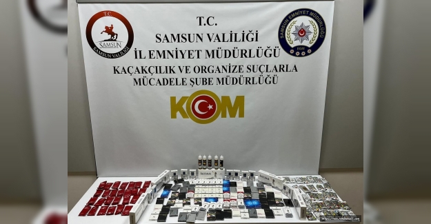 Samsun'da kaçak sigara operasyonu 1 gözaltı