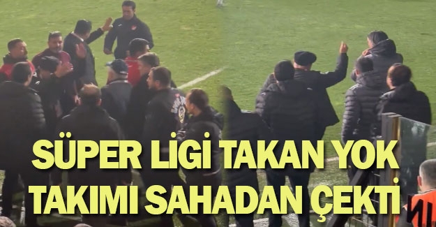 İstanbulspor Trabzonspor ile oynadığı maçta sahadan çekildi
