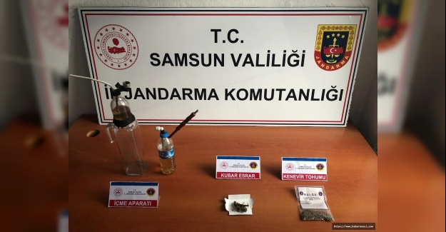 Samsun'da evde yapılan aramada uyuşturucu ele geçirildi