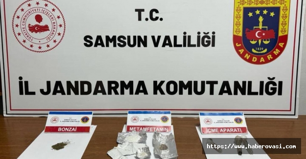 Samsun'da jandarma uyuşturucu operasyonu 3 gözaltı
