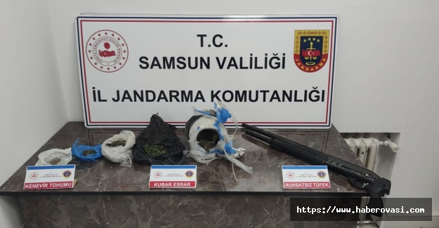 Samsun'da Jandarma uyuşturucu operasyonu