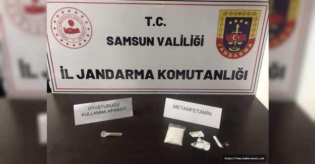 Samsun'da uyuşturucu bulunan araçtaki 1 kişi gözaltına alındı